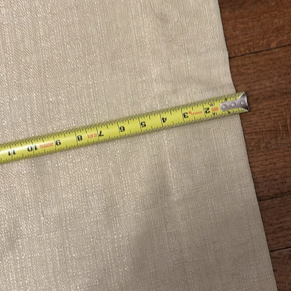 4 Crème color long curtains, big eyelets for curtain rod🤎🤎🤎